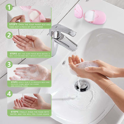 Travel Portable Paper Soap Sheets