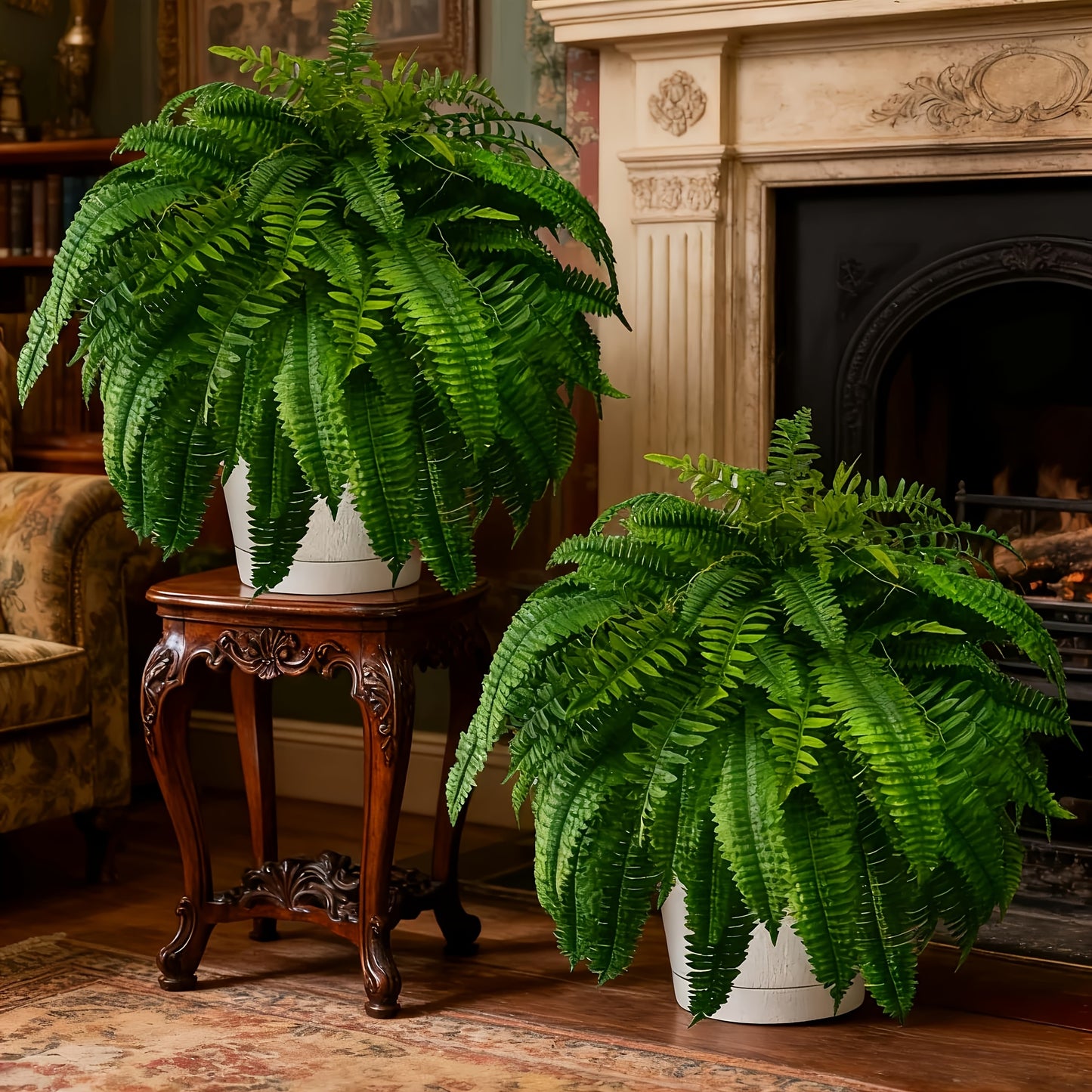 🔥 $9.97 On Sale Only Today 🌱 UV Resistant Ferns Artificial Plants Large for Planters, Office & Home Decor, Outdoor & Indoor