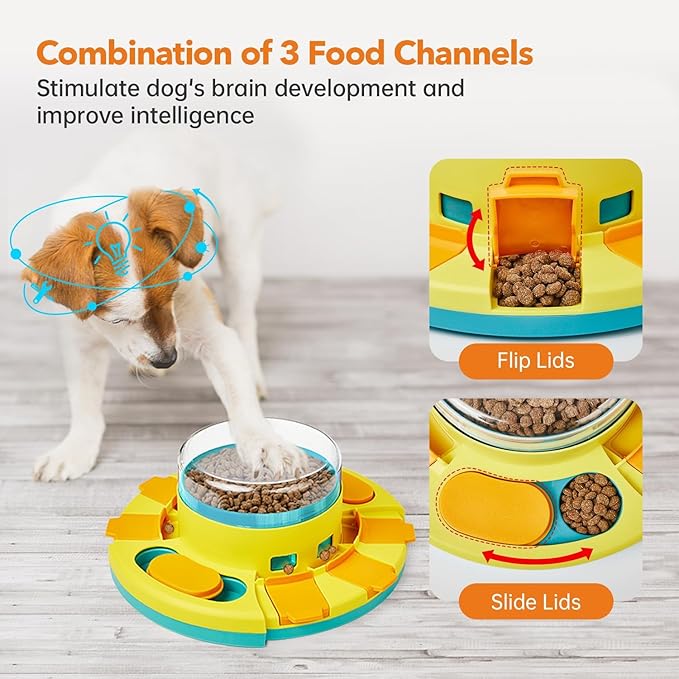 Dog Puzzle Toy Mental Stimulation - Level 2 in 1 Dogs Food Puzzles Toys