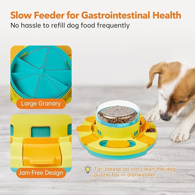 Dog Puzzle Toy Mental Stimulation - Level 2 in 1 Dogs Food Puzzles Toys