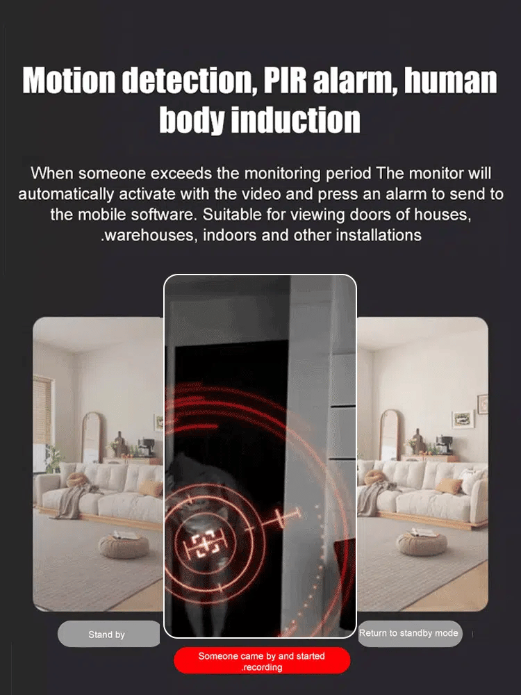 [Upgraded ultra-invisible] No-plug camera